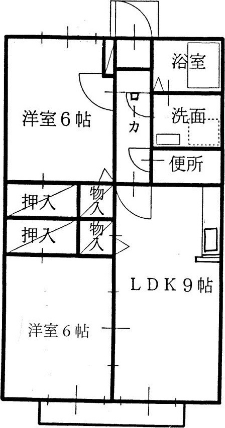 メゾン小土ヶ丘　B棟の間取り