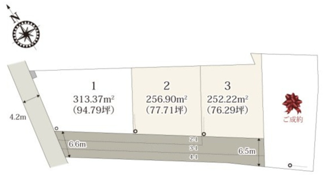 【区画図】 | 加須市南篠崎第3期　ワイウッドコート　新築戸建　全4棟　3号棟