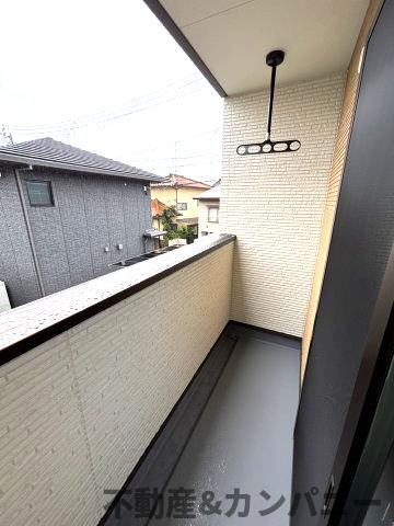 堀江町の新築のおうちNo.6　松山市堀江町新築戸建のバルコニー|バルコニー付きです