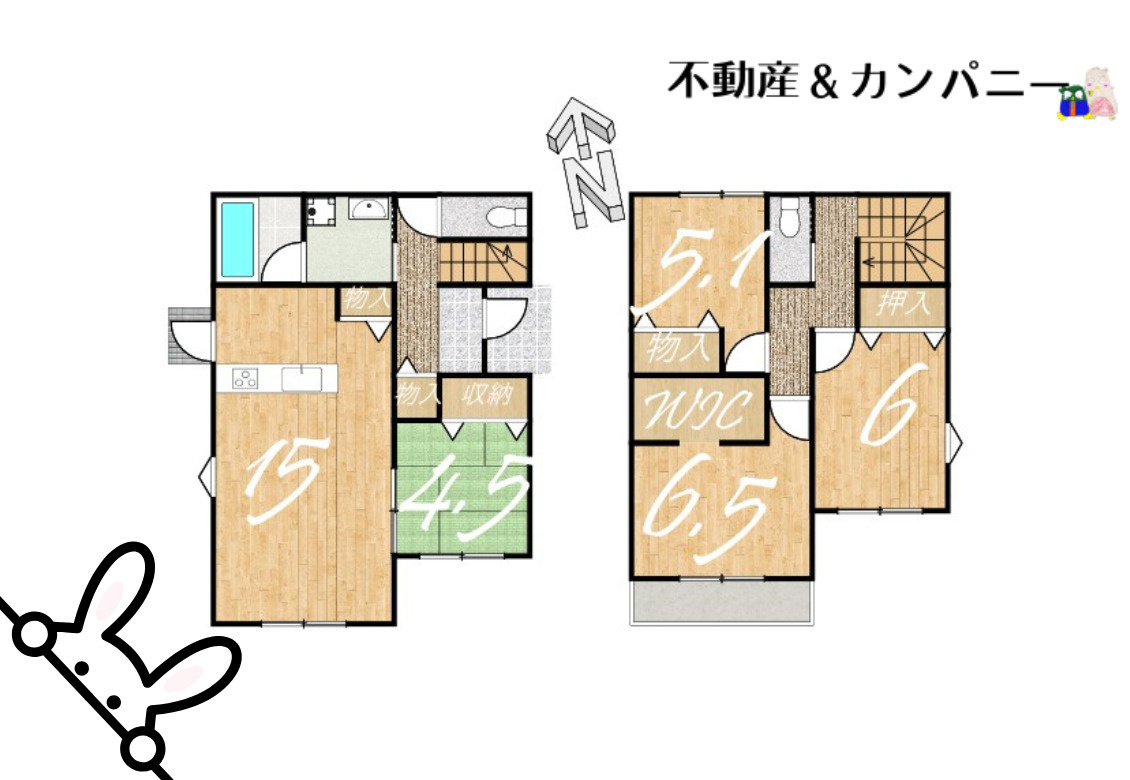 堀江町の新築のおうちNo.6　松山市堀江町新築戸建の間取り