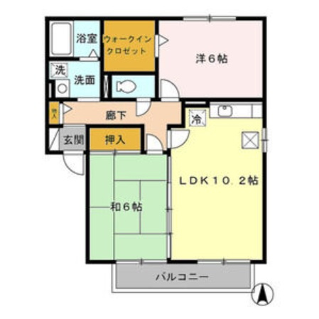 リヴェールⅣⅤの間取り