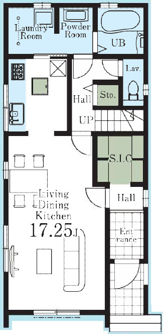 新築一戸建て 狭山市狭山台全2棟の間取り|1階