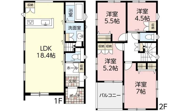 廿日市市福面２丁目の間取り