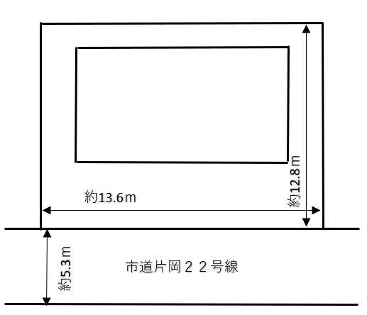 片岡戸建ての区画図