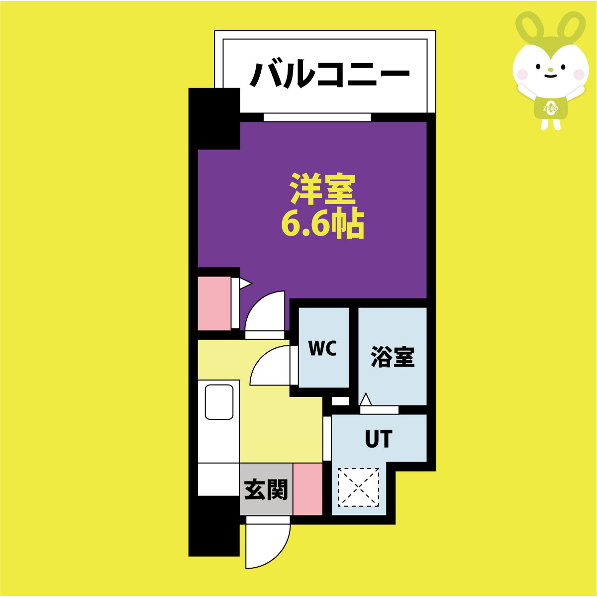 プレデコート北田辺の間取り