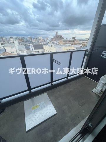 プレデコート北田辺のバルコニー