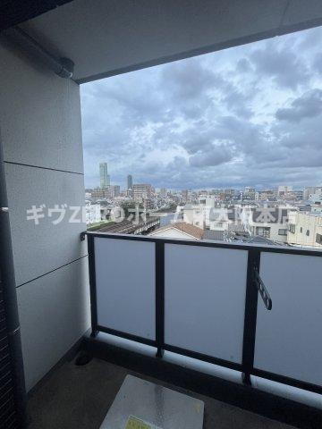プレデコート北田辺のバルコニー