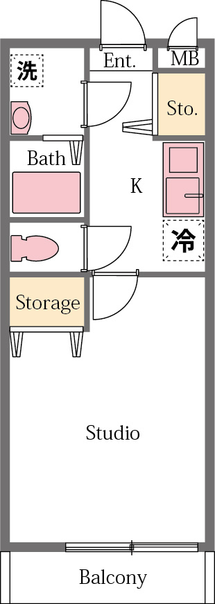 シャルル　フォワイエの間取り