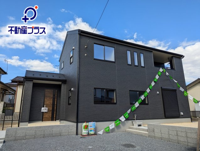茨城町奥谷　1期の外観|落ち着いた印象の外観です。南西向きで１日中日が当たります♪