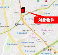 いちご乃木坂ビルの地図