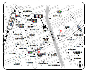 喜助新神田ビルの地図