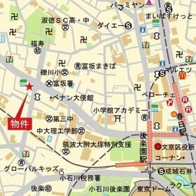 レジデンス文京春日の地図