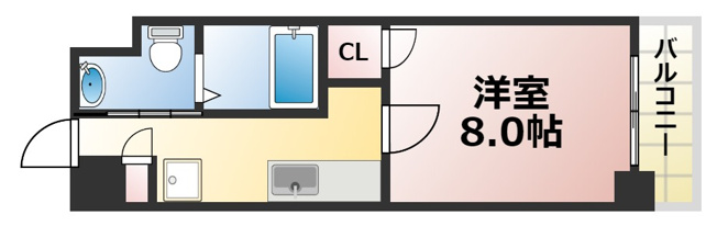 【間取り】 | U-ro勝山　仲介手数料無料