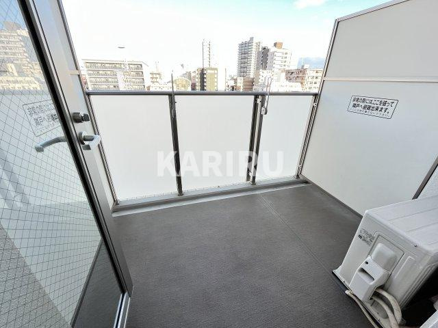 ラクラス長堀橋のバルコニー|広々としたバルコニーです