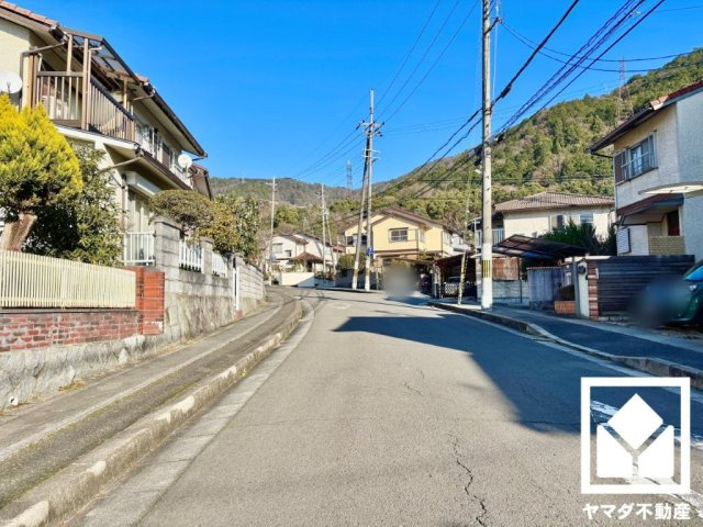 伏見区醍醐柿原町　1期　1号地の前面道路含む現地写真