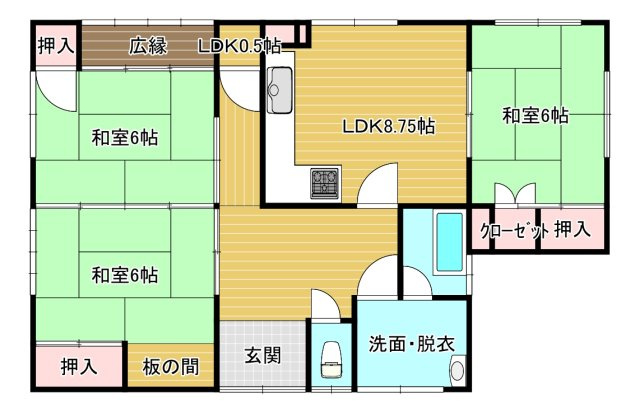 中津町3丁目売家の間取り