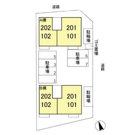 レセーナ　Ａの区画図