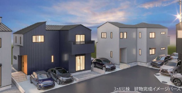 横浜市青葉区新石川4丁目 新築戸建て【仲介手数料無料】カースペース2台