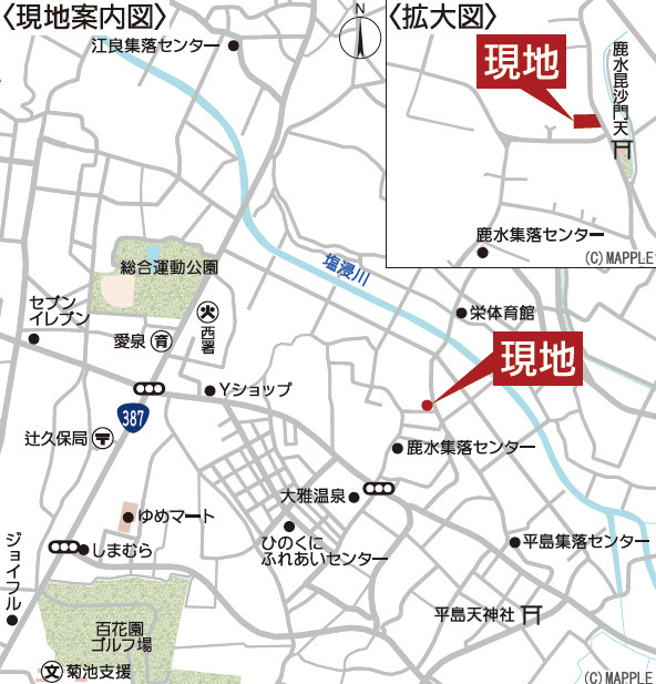 クレイドルガーデン／合志市栄第４／１号棟の地図