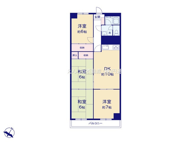 パレス瀬戸の間取り|リフォーム済み４DK