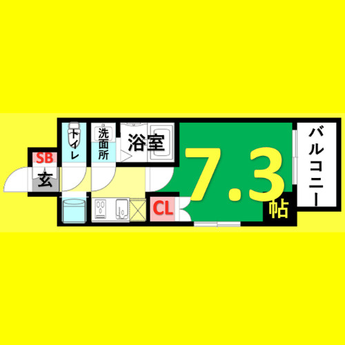 リヴシティ栄弐番館　名古屋市賃貸　仲介手数料無料の間取り
