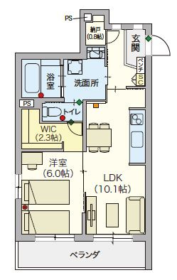 （シニア限定）Urban　Claire元住吉の間取り