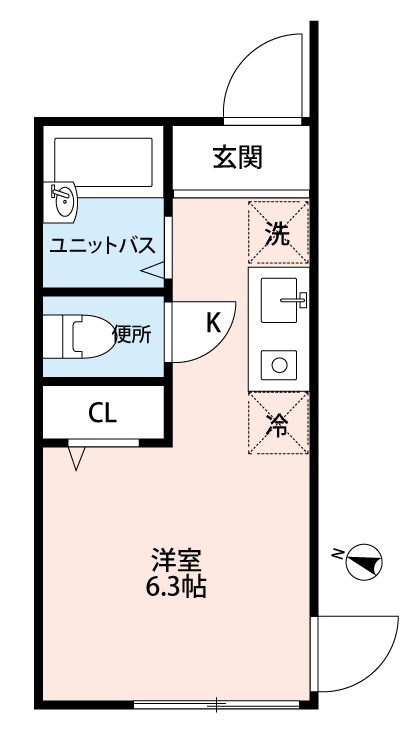 シャルム清水町の間取り