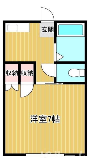 柏崎市大字安田のアパートの間取り