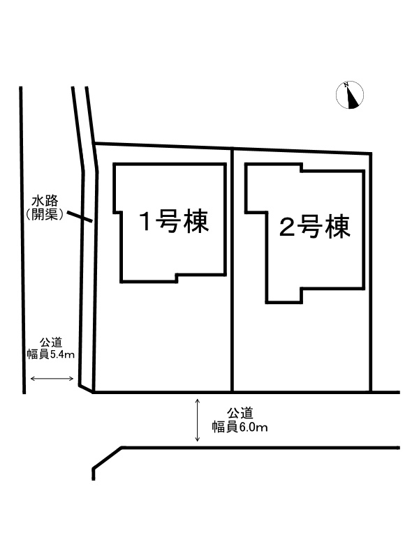 姫路市玉手2丁目/新築戸建の区画図