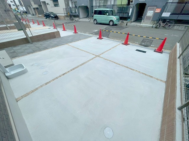 下新庄貸家A号地の駐車場