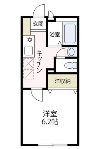 ＢＬＩＴＳ　Ｍの間取り|間取りです。