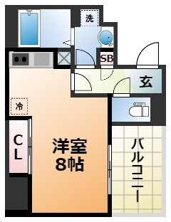 アスヴェル神戸元町Ⅱの間取り