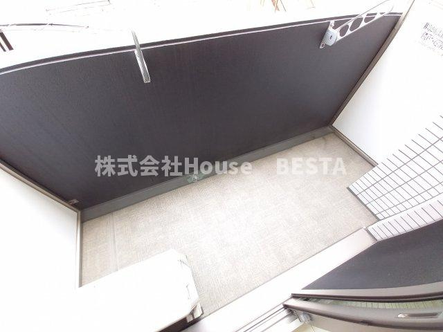 グランカリテ神戸ハーバーランド前のバルコニー