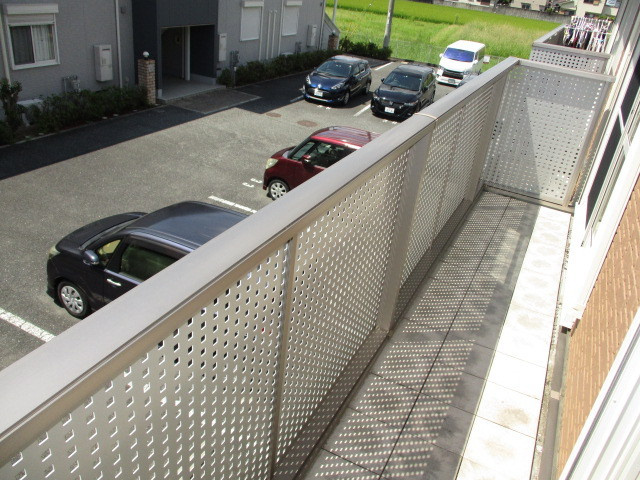 エトワールＣのバルコニー