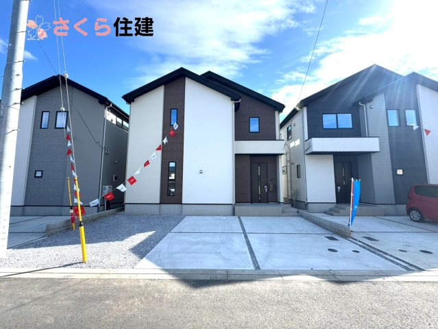 ーLIGARE－宇都宮市東峰町2期　2号棟の駐車場|２号棟　　カースペース２台可能です。
