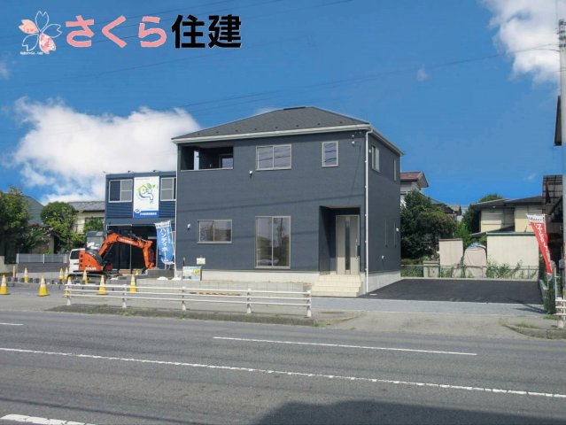 壬生町幸町第5の前面道路含む現地写真|駐車場は並列で2台駐車可能◎