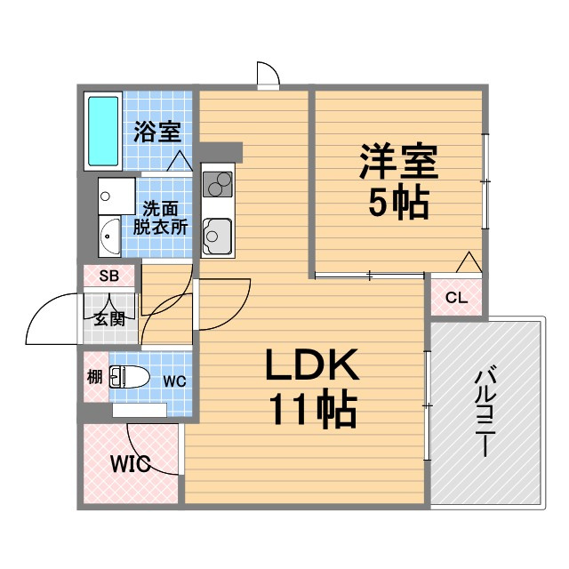 サグレス甲子園口の間取り