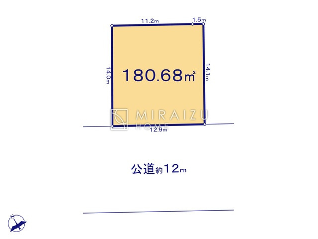 【土地図】 | 開放感のある、閑静な住宅街に位置しています。陽の光をたっぷりと浴びながら気持ち良く生活が出来ます。夢のマイホーム、夢ではなく実現出来ます！見学・ご相談等、お気軽にご連絡下さい。