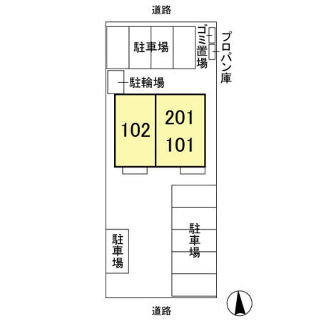 Stella Court（ステラ・コート）の区画図