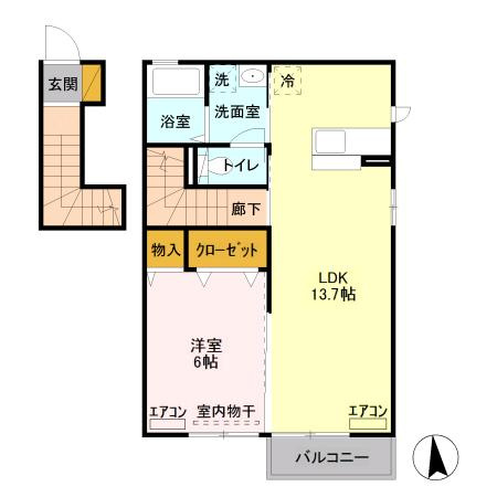 Stella Court（ステラ・コート）の間取り