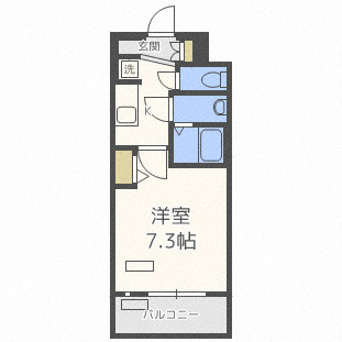 ララプレイス四天王寺前夕陽ヶ丘プルミエの間取り
