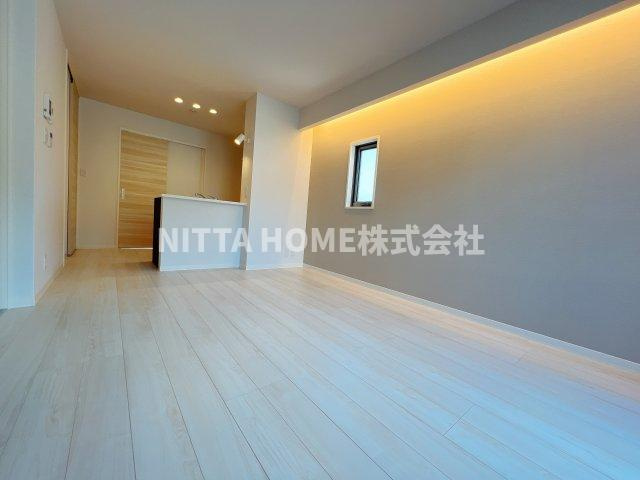 シャーメゾン　サンリットの内装|キッチンからリビングが見渡せますね(*^^*)