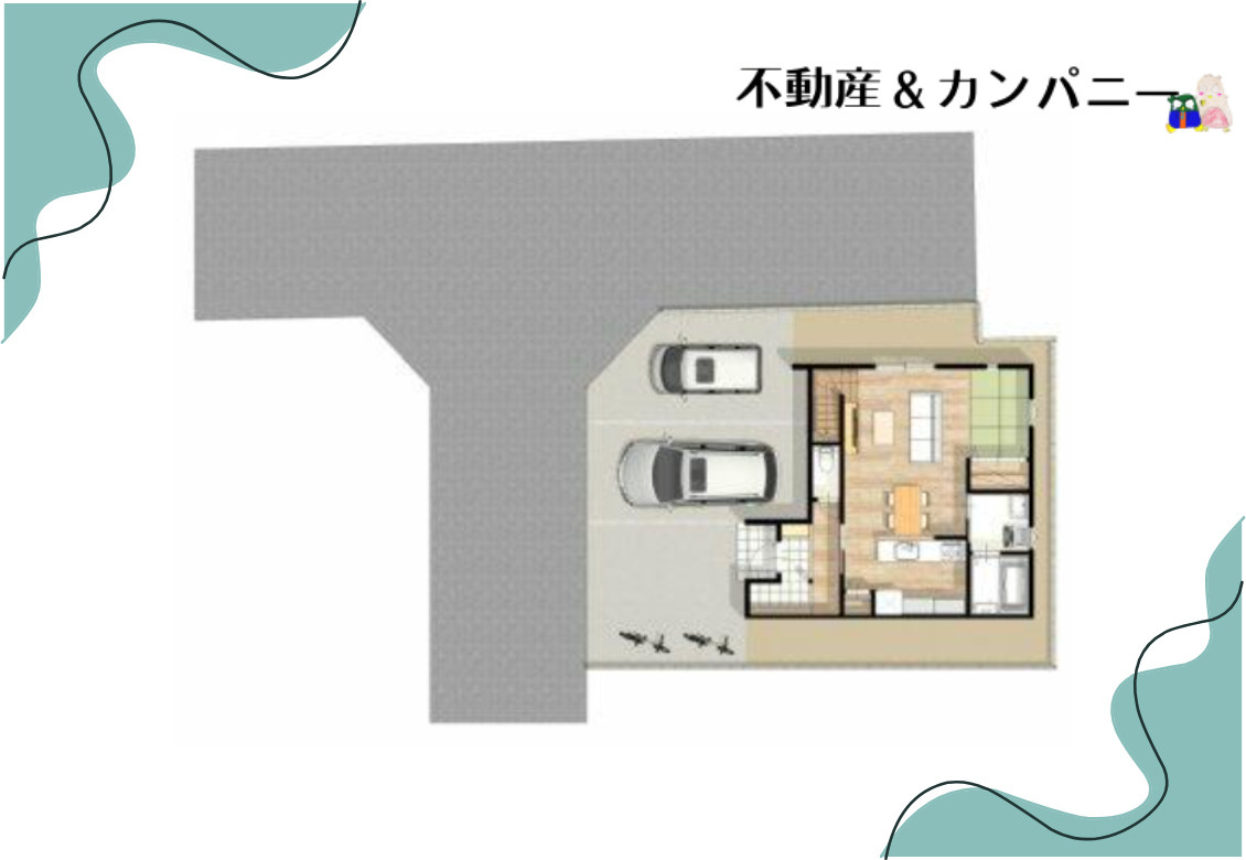 松前町筒井の新築のおうちA号棟　デザイナーズ新築住宅（伊予郡松前町大字筒井）の区画図