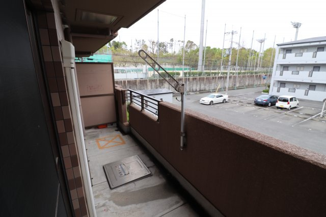 ラミュール北春日丘のバルコニー