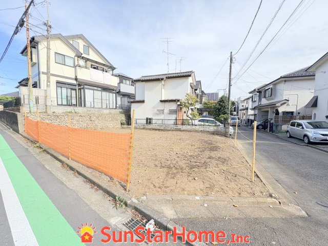 【サンスターホーム】羽村市羽中　建築条件無土地　南西角　更地渡しの外観
