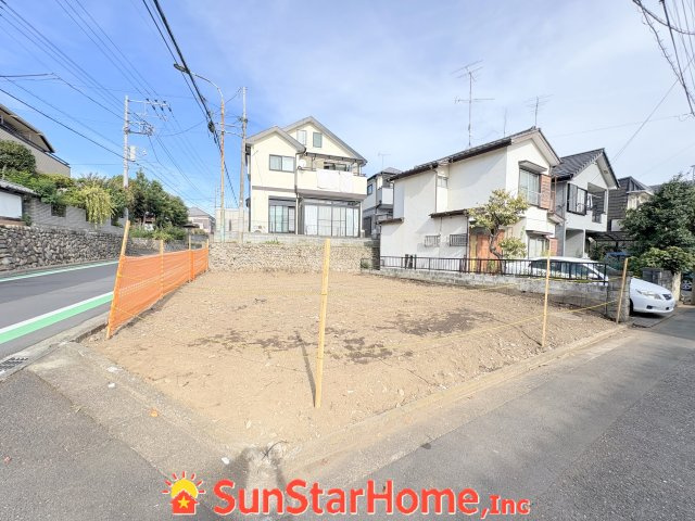 【サンスターホーム】羽村市羽中　建築条件無土地　南西角　更地渡しの外観