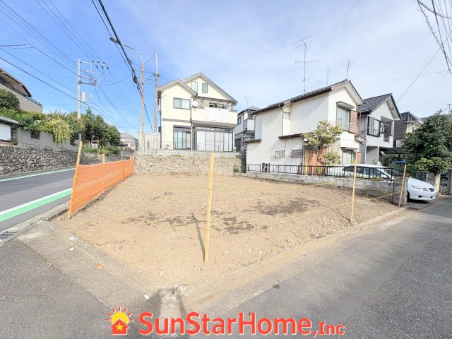 【サンスターホーム】羽村市羽中　建築条件無土地　南西角　更地渡しの外観
