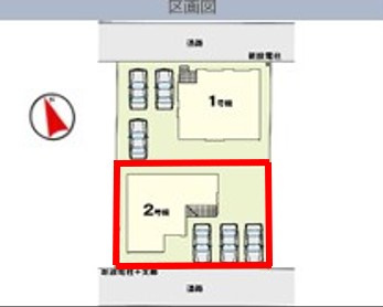 LIGARE　下都賀郡壬生町40期　2号棟の区画図|2号棟
