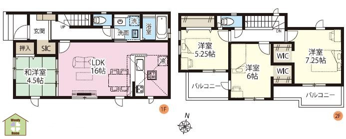 越谷市東越谷19期　新築一戸建て　1号棟
