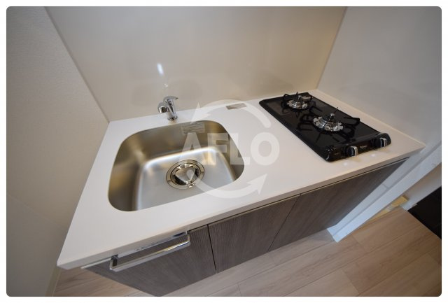 ララプレイス玉造パルクのキッチン|ララプレイス玉造パルク　2口ガスシステムキッチン